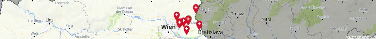 Map view for Pharmacies emergency services nearby Gänserndorf (Gänserndorf, Niederösterreich)